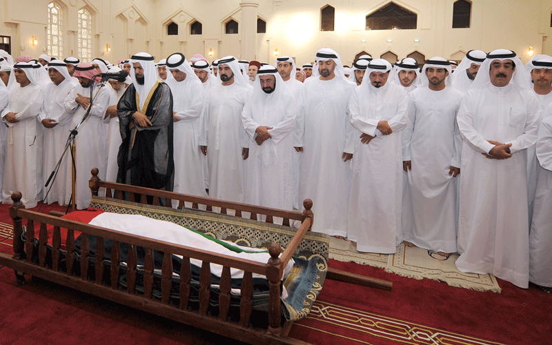UAE ruler's late son,Sheikh Rashid laid to rest.